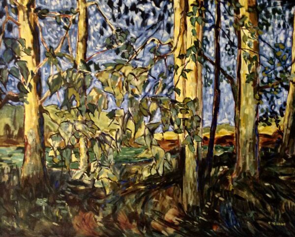 Landscape oil painting by Dennis Treakle